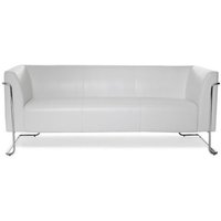 hjh OFFICE Loungesofa CURACAO Kunstleder, 3-Sitzer, weiß von hjh OFFICE