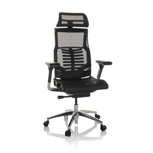hjh OFFICE Profi Bürostuhl POFIT GEN2 Netz ergonomischer Drehstuhl mit Flexibler Lordosenstütze, Schwarz, 652284 hjh OFFICE Profi Bürostuhl POFIT GEN2 Netz ergonomischer Drehstuhl mit Flexibler Lordosenstütze, Schwarz, 652284 von hjh OFFICE