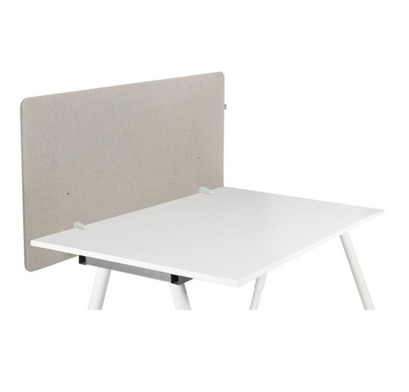 hjh OFFICE Raumteiler Tischtrennwand FLEXMIUT D1 Aluminium, Tischtrennwand, Schreibtisch Trennwand, Pinnwand von hjh OFFICE