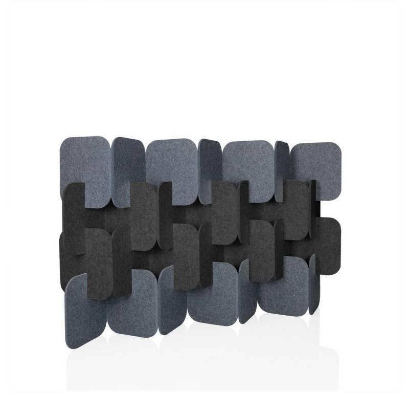hjh OFFICE Raumteiler Trennwand FLEXMIUT PLUG Stoff, Sichtschutz mit Stecksystem, Schallschutz, Trennwand von hjh OFFICE