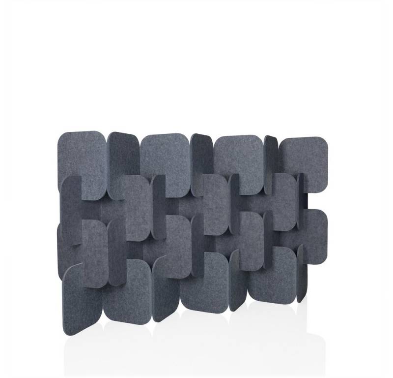 hjh OFFICE Raumteiler Trennwand FLEXMIUT PLUG Stoff, Sichtschutz mit Stecksystem, Schallschutz, Trennwand von hjh OFFICE