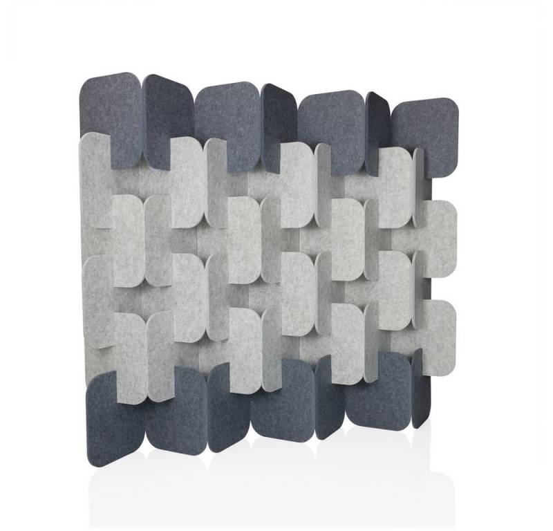 hjh OFFICE Raumteiler Trennwand FLEXMIUT PLUG Stoff, Sichtschutz mit Stecksystem, Schallschutz, Trennwand von hjh OFFICE