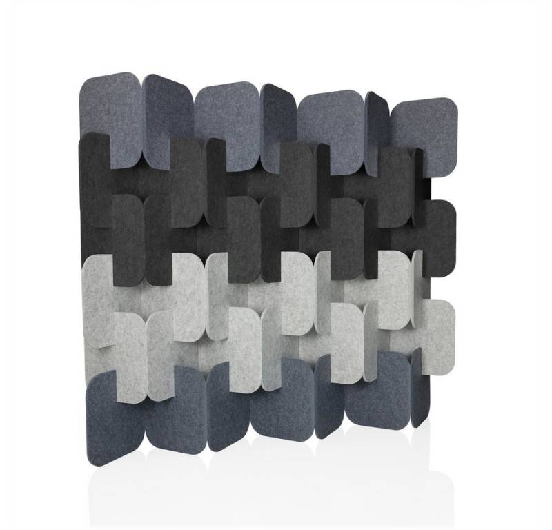 hjh OFFICE Raumteiler Trennwand FLEXMIUT PLUG Stoff, Sichtschutz mit Stecksystem, Schallschutz, Trennwand von hjh OFFICE