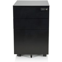 hjh OFFICE Rollcontainer COLOR OS I Metall, schwarz mit Zahlenschloss von hjh OFFICE