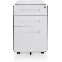 hjh OFFICE Rollcontainer COLOR PLUS I Metall, weiß von hjh OFFICE