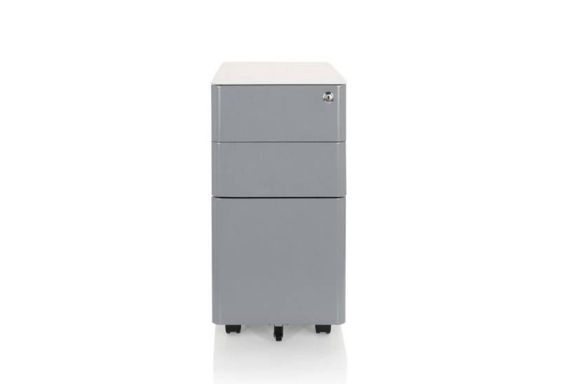 hjh OFFICE Rollcontainer Rollcontainer COLOR I Stahl, Schubladenschrank Schreibtisch von hjh OFFICE