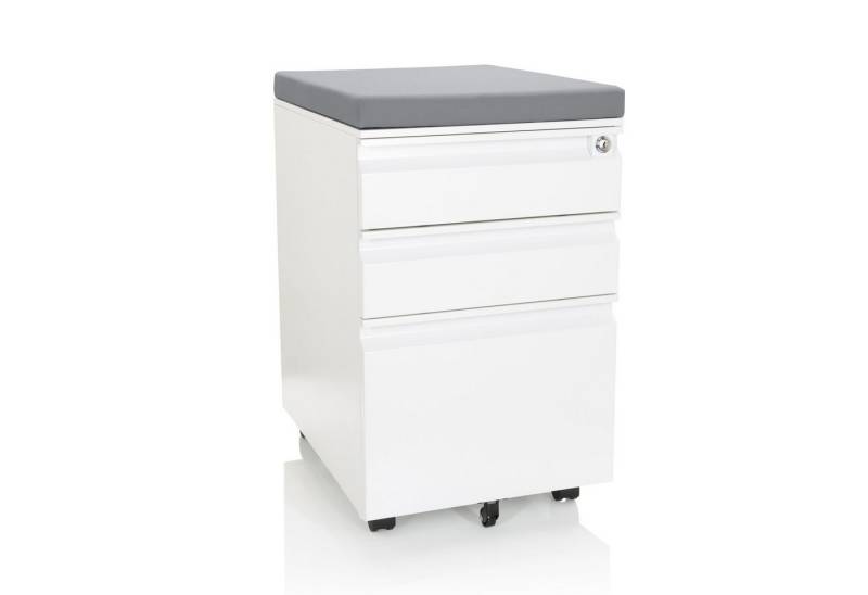 hjh OFFICE Rollcontainer Rollcontainer COLOR OS Stahl, Aktenschrank Schreibtisch mit Schubladen, Büro Kommode mit Rollen hjh OFFICE Rollcontainer Rollcontainer COLOR OS Stahl, Aktenschrank Schreibtisch mit Schubladen, Büro Kommode mit Rollen von hjh OFFICE