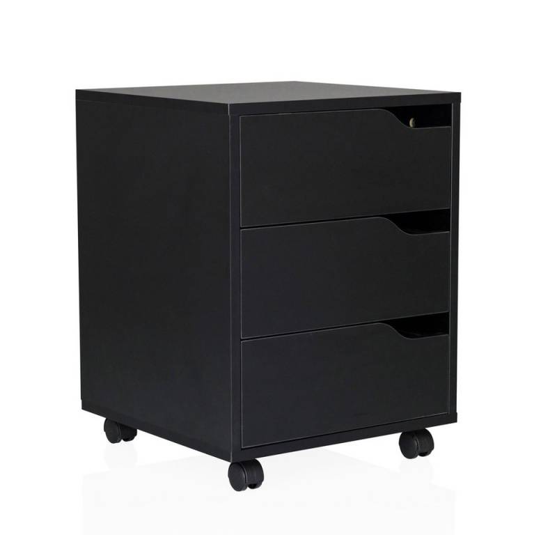 hjh OFFICE Rollcontainer Rollcontainer ORGANISER, Aktenschrank Schreibtisch mit Schubladen, Büro Kommode mit Rollen von hjh OFFICE