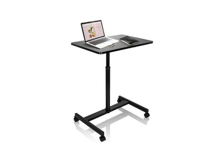 hjh OFFICE Schreibtisch STAND VM-SU Stehschreibtisch H/B/T: (1 St), Computertisch Bürotisch Schreibtisch höhenverstellbar, schwarz, Schwarz von hjh-OFFICE