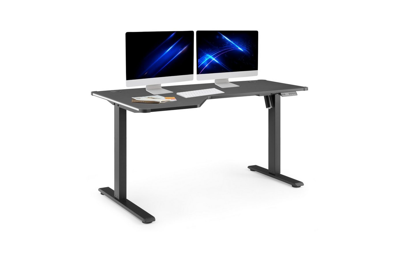 hjh OFFICE Schreibtisch Worktime Game Computertisch höhenverstellbar (1 St), Stehtisch Bürotisch Computertisch verstellbar von hjh OFFICE