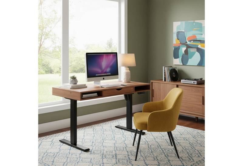 hjh OFFICE Schreibtisch Worktime Style Computertisch höhenverstellbar (1 St), Stehtisch Bürotisch Computertisch verstellbar von hjh OFFICE