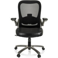 hjh OFFICE Schwerlaststuhl / Bürostuhl INSTRUCTOR T I Titan XXL Netzstoff / Kunstleder, schwarz von hjh OFFICE