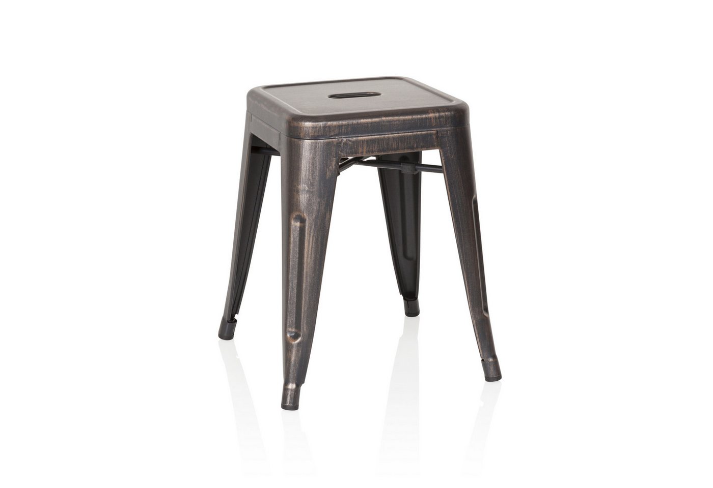 hjh OFFICE Sitzhocker Bistrohocker VANTAGGIO Metall ohne Armlehnen, Hocker im industrial Design von hjh OFFICE