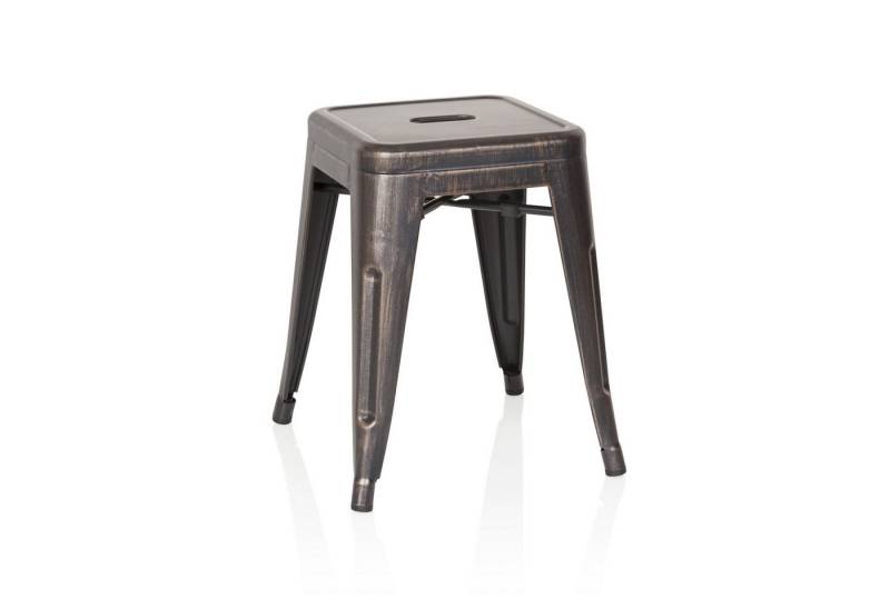 hjh OFFICE Sitzhocker Bistrohocker VANTAGGIO Metall ohne Armlehnen, Hocker im industrial Design von hjh OFFICE