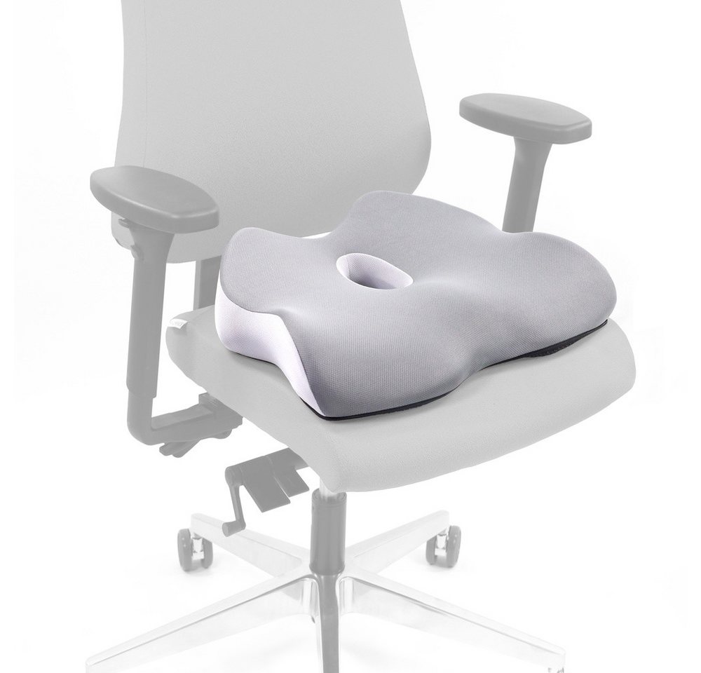 hjh OFFICE Sitzkissen Sitzkissen MEDISIT IV Stoff, Orthopädische Form, Stuhlkissen mit Memory-Effekt von hjh OFFICE