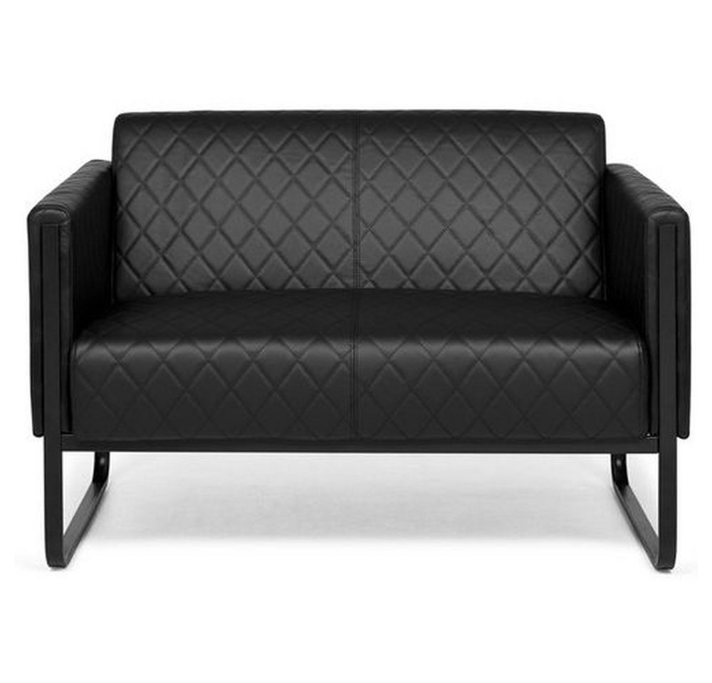 hjh OFFICE Sofa Lounge Sofa ARUBA BLACK Kunstleder mit Armlehnen, 1 St, Couch, bequem gepolstert von hjh OFFICE