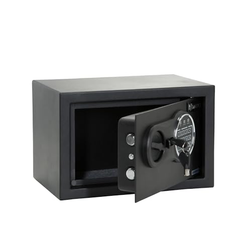 hjh OFFICE Tresor mit Zahlenschloss 8,5 L SAFE COMPACT III Stahl Schwarz Möbeltresor Elektronik Schloss 20x31x20cm, 830040 von hjh OFFICE