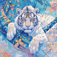 Diy Diamond Painting Full Screen White Tiger Jungle Wildlife Kawaii Comic Anime Savannah Safari Special Stones Choice Canvas Round Square Diy Diamond Painting Full Screen White Tiger Jungle Wildlife Kawaii Comic Anime Savannah Safari Special Stones Choice Canvas Round Square von hobbyandprints