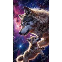 Diy Diamond Painting Full Screen Wolf Father Puppy Young Son Relationship Family Universe Galaxy Animal Round Square Special Stones Diy Diamond Painting Full Screen Wolf Father Puppy Young Son Relationship Family Universe Galaxy Animal Round Square Special Stones von hobbyandprints