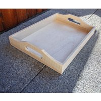 Unbehandelte Servierplatte 37x28x5 cm Als Zum Jahrestag von hobbywoodromania