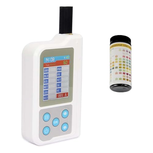 hocvseo Handgeführter Tragbarer Urinanalysator, Digitaler Urinanalysator, Routineurintests, 11 Routineurinanalysen, Mit PH-Teststreifen, Für Heimtests, Krankenhäuser Und Kliniken von hocvseo