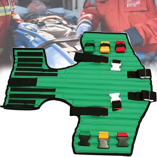 hocvseo KED Folding Tactical Extrication Device, Zervikale Fixierungsplatte, Brust-Rücken-Schiene Mit Tragetasche, Mit Verstellbarem Riemen, Für Die Rettung Bei Verkehrsunfällen von hocvseo