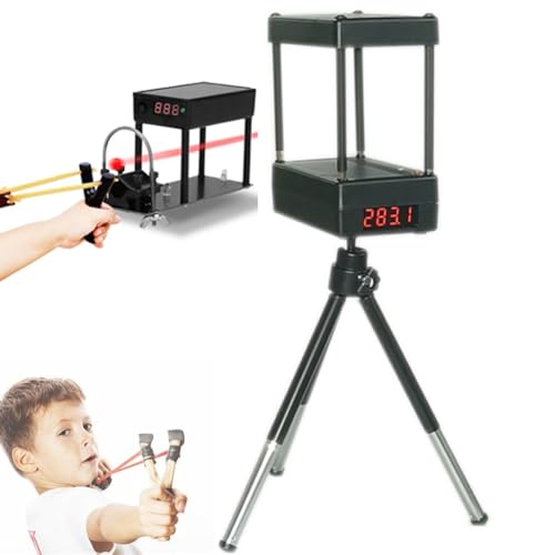hocvseo Schießgeschwindigkeitstester, Präziser Ballistischer Chronograph Mit Stativ, Messbereich 1–2000 M/s Oder (4–6500 FPS), Für Tennis, Badminton, Schießen von hocvseo