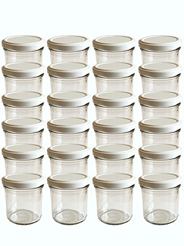 167ml 48 Stück Sturzgläser Rundgläser Deckelfarbe Weiß mit Deckel Vorratsgläser Marmeladengläser Einmachgläser Einweckgläser Portionsgläser Gläser Weiss 167ml 48 Stück Sturzgläser Rundgläser Deckelfarbe Weiß mit Deckel Vorratsgläser Marmeladengläser Einmachgläser Einweckgläser Portionsgläser Gläser Weiss von hocz