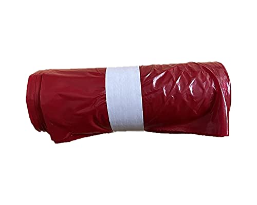240 Liter Müllsack | ROT | reißfest | 15er Rolle | Typ 290 | Abfall-Säcke XXL Abfallbeutel Müllsäcke | 60 μ | 1000x1250 mm | LDPE | perfekt für Gewerbe Haushalt Baustellen Garten Blauer Engel von hocz