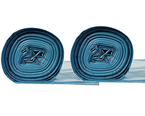 30 x 240 Liter Müllsack | extra reißfest | 15 stück auf Rolle | 30 Stück | 2 Rollen | Typ 290 | Müllsäcke Abfall-Säcke XXL Abfallbeutel | 60 μ | LDPE | Müllbeutel Blauer Engel von hocz