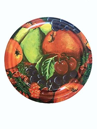 75 Twist-Off-Deckel Verschlüsse Ersatzdeckel Deckel für Sturzgläser Einmachgläser To 66 Passend für 70/125 / 167 ml (Obst) von hocz