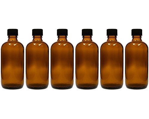 hocz 6 x 100 ml Tropfflasche Glasflaschen mit Tropfeinsatz | farbe Braunglas | Füllmenge: 100 ml | Apothekerflasche | Dosierung von Flüssigkeiten E-Liquids von hocz