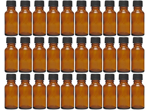 hocz 10 x 30 ml Tropfflasche Mini Glasflaschen mit Tropfeinsatz | Farbe Braunglas | Füllmenge: 30 ml | Apothekerflasche | Dosierung von Flüssigkeiten E-Liquids von hocz