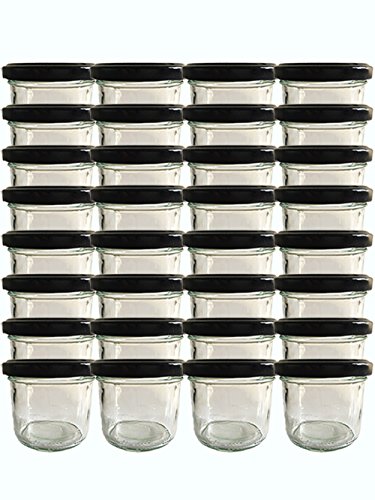 hocz 100 x Marmeladengläser 125ml - Einmachgläser Schwarz TO 66 mit ETIKETTEN - Einweckgläser mit Schraub-Deckel - Einkochgläser klein Früchte hocz 100 x Marmeladengläser 125ml - Einmachgläser Schwarz TO 66 mit ETIKETTEN - Einweckgläser mit Schraub-Deckel - Einkochgläser klein Früchte von hocz