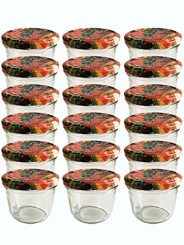 hocz 100 x Marmeladengläser 230ml - Einmachgläser Obst TO 82 - Einweckgläser mit Schraub-Deckel - Einkochgläser klein - Made in Germany von hocz