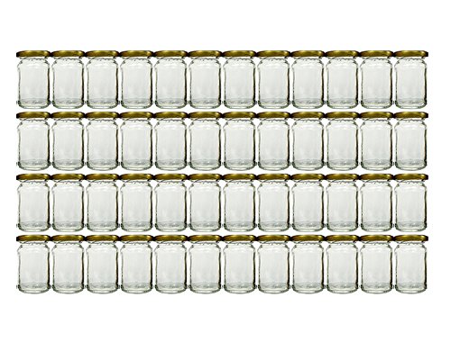 hocz 100 x Vorratsgläser-Set mit Schraub-Deckel Deckelfarbe Gold Füllmenge 107 ml | Rundgläser Einmachgläser Marmeladengläser Honig, Gläser, Portionsgläser, Probiergläser, Imker hocz 100 x Vorratsgläser-Set mit Schraub-Deckel Deckelfarbe Gold Füllmenge 107 ml | Rundgläser Einmachgläser Marmeladengläser Honig, Gläser, Portionsgläser, Probiergläser, Imker von hocz