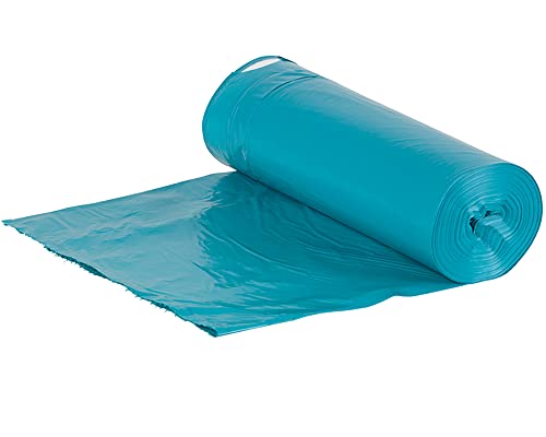 hocz 120 Liter Müllsack | 100 Stück | reißfest | mit Zugband | 25er Rolle | 4 Rollen | Typ 925 | Blau Abfall-Säcke XXL Abfallbeutel | Wandstärke 40 μ | LDPE | Müllbeutel Müllsäcke von hocz