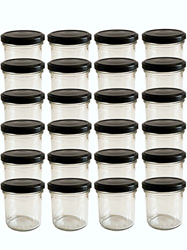 hocz 20 x Marmeladengläser 167ml - Einmachgläser Schwarz TO 66 - Einweckgläser mit Schraub-Deckel - Einkochgläser klein - Made in Germany hocz 20 x Marmeladengläser 167ml - Einmachgläser Schwarz TO 66 - Einweckgläser mit Schraub-Deckel - Einkochgläser klein - Made in Germany von hocz