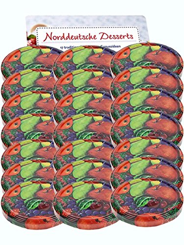hocz 25er Set Ersatzdeckel Twist-Off-Deckel für Sturzgläser To 82 Obst Sturzglas passend für 230, 350, 435, 540, 565 ml Einmachgläser Einkochgläser hocz 25er Set Ersatzdeckel Twist-Off-Deckel für Sturzgläser To 82 Obst Sturzglas passend für 230, 350, 435, 540, 565 ml Einmachgläser Einkochgläser von hocz