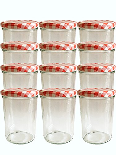 hocz 36er Set Sturzgläser 435 ml incl. Deckel Deckelfarbe Rot Karriert To 82 Drehverschluss Marmeladenglas Einmachglas Einweckglas Sturzglas hocz 36er Set Sturzgläser 435 ml incl. Deckel Deckelfarbe Rot Karriert To 82 Drehverschluss Marmeladenglas Einmachglas Einweckglas Sturzglas von hocz