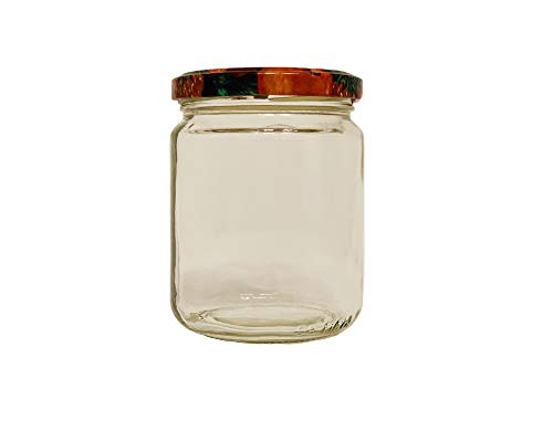 hocz 50 Stück | Vorratsgläser Sturzgläser Set | Füllmenge 275 ml | inkl. Schraubdeckel | to 66 | Allrounder Rundglas für Marmeladengläser (50 STK, Obst) von hocz
