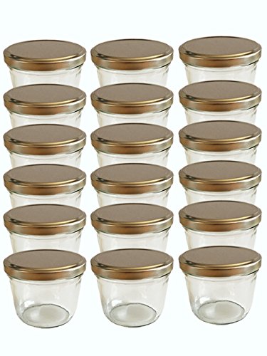 hocz 50 x Marmeladengläser 230ml - Einmachgläser Silber To 82 - Einweckgläser mit Schraub-Deckel - Einkochgläser klein - Made in Germany hocz 50 x Marmeladengläser 230ml - Einmachgläser Silber To 82 - Einweckgläser mit Schraub-Deckel - Einkochgläser klein - Made in Germany von hocz