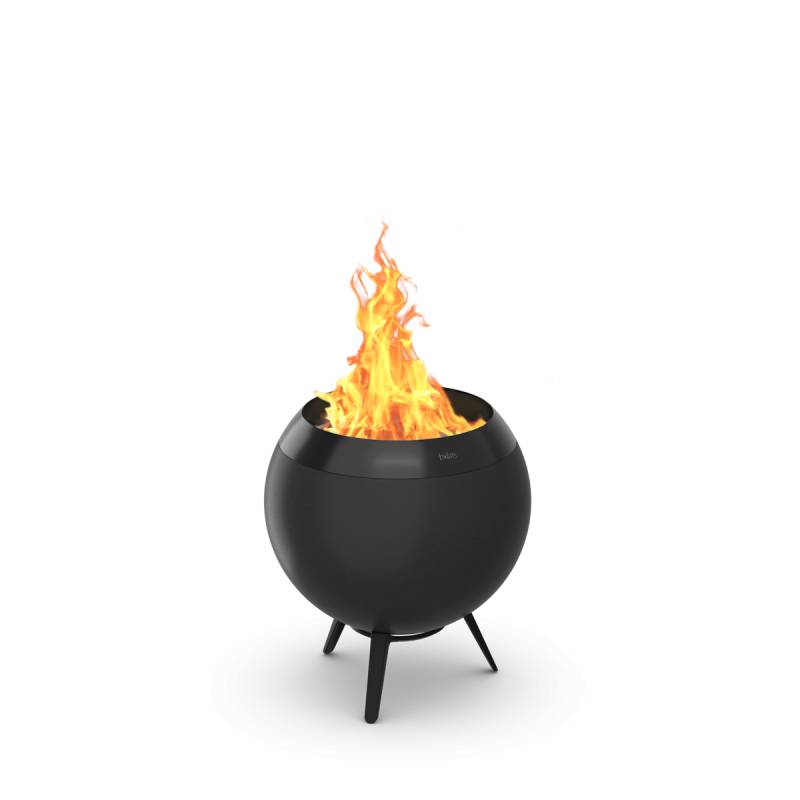 höfats MOON 45 All Black Feuerschale mit niedrigem Fuß von höfats GmbH