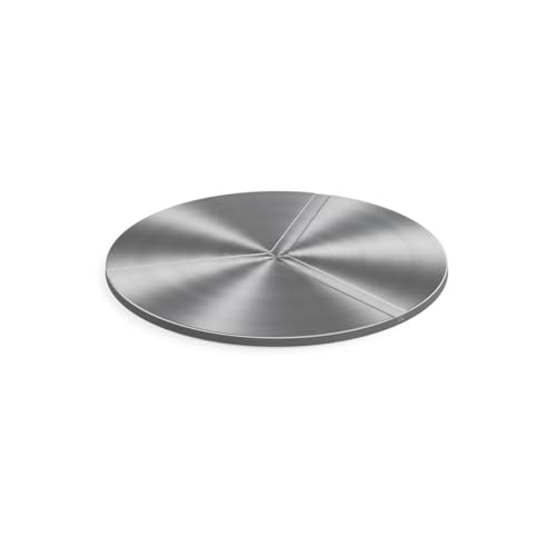 höfats - Bowl 57 Deckel - Abdeckung für Feuerschale um Funkenflug zu vermeiden - rutschsicher und wackelfest, gewölbter Deckel verhindert Wasseransammlung - aus gebürstetem Edelstahl von höfats