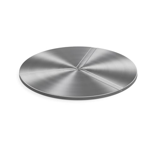 höfats - BOWL 70 Deckel - Abdeckung für Feuerschale um Funkenflug zu vermeiden - rutschsicher und wackelfest, gewölbter Deckel verhindert Wasseransammlung - aus gebürstetem Edelstahl von höfats