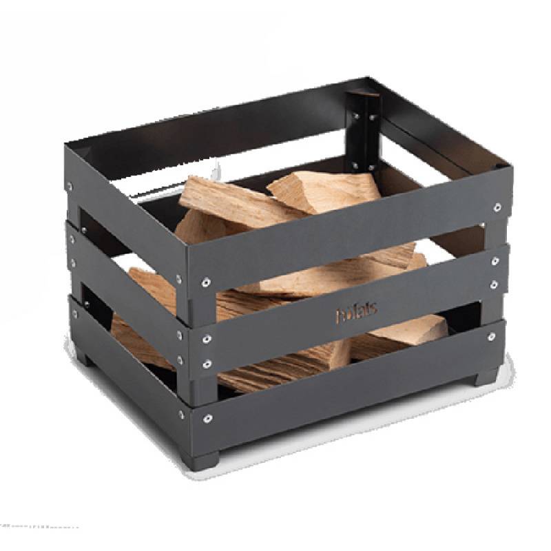 höfats CRATE Feuerkorb - schwarz - 40 x 30 x 27 cm von höfats