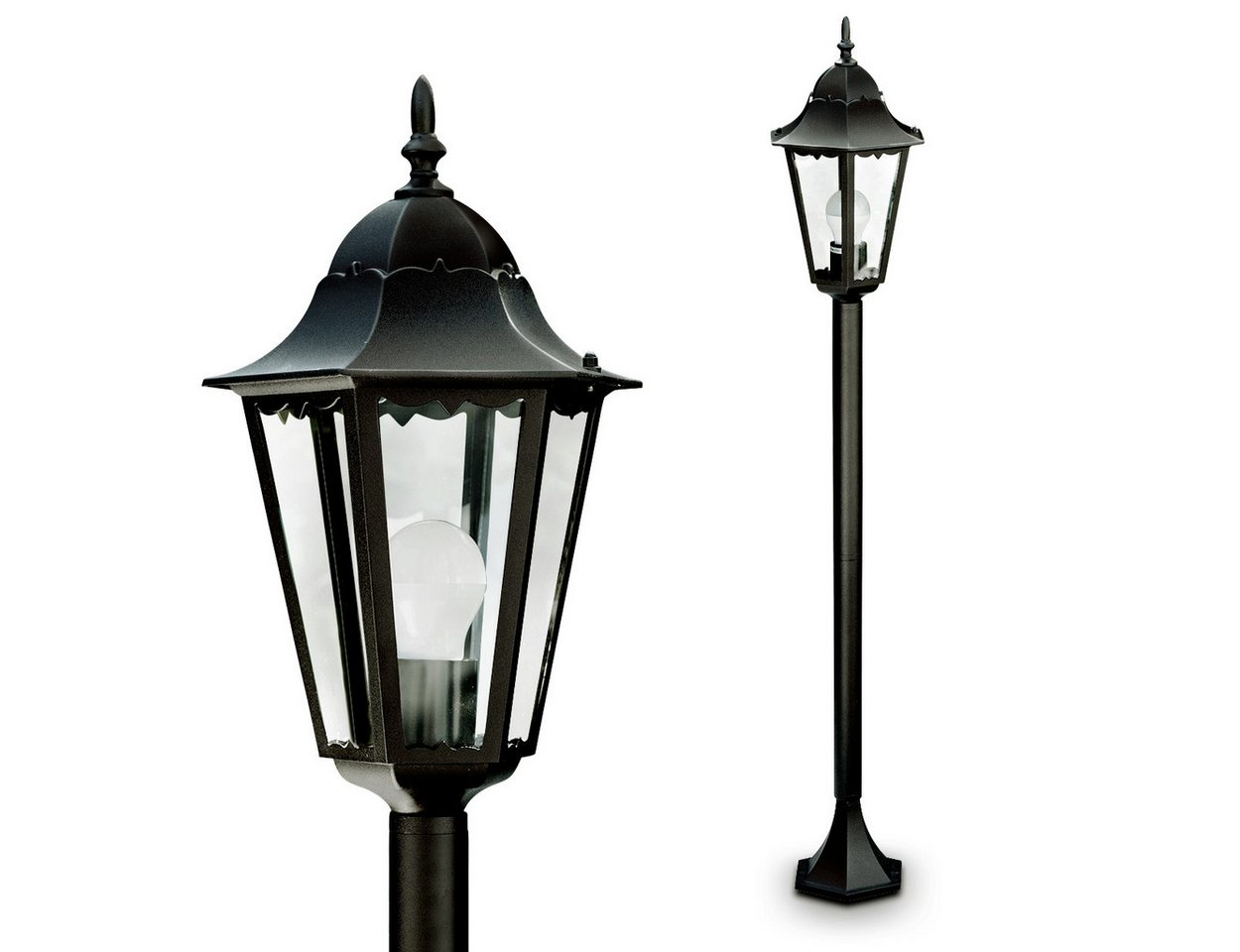 hofstein Außen-Stehlampe »Fabiano« Außenleuchte Stehleuchte in antikem Look, Retro/Vintage, ohne Leuchtmittel, Aluguss in Schwarz matt, Wegeleuchte 120cm, Gartenlampe, E27, IP44 hofstein Außen-Stehlampe »Fabiano« Außenleuchte Stehleuchte in antikem Look, Retro/Vintage, ohne Leuchtmittel, Aluguss in Schwarz matt, Wegeleuchte 120cm, Gartenlampe, E27, IP44 von hofstein