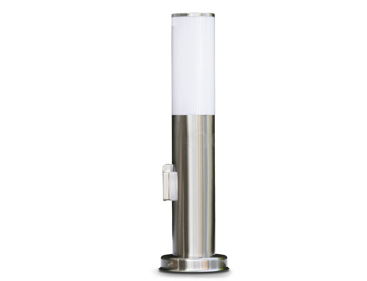hofstein Außen-Stehlampe »Monno« moderne Außenleuchte aus Edelstahl mit Steckdose, ohne Leuchtmittel, Kunststoff-Scheiben, Wegeleuchte 45cm, Gartenlampe E27, IP44 hofstein Außen-Stehlampe »Monno« moderne Außenleuchte aus Edelstahl mit Steckdose, ohne Leuchtmittel, Kunststoff-Scheiben, Wegeleuchte 45cm, Gartenlampe E27, IP44 von hofstein