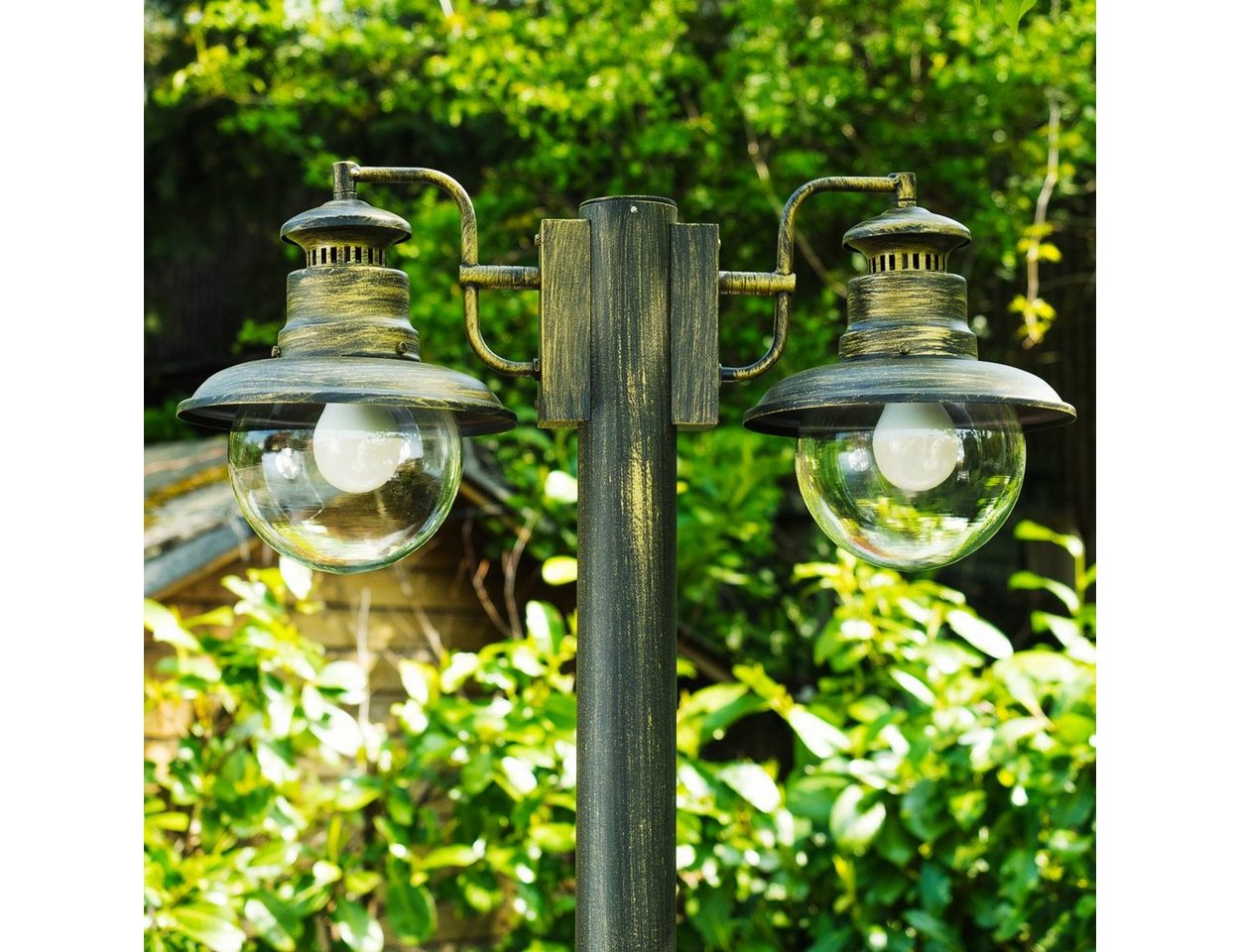 hofstein Außen-Stehlampe »Rodiano« Mastleuchte Farbe: Schwarz-Gold, ohne Leuchtmittel hofstein Außen-Stehlampe »Rodiano« Mastleuchte Farbe: Schwarz-Gold, ohne Leuchtmittel von hofstein
