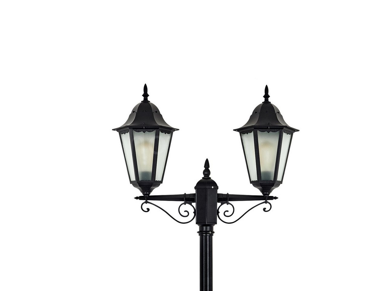 hofstein Außen-Stehlampe Wegeleuchte aus Metall/Glas in Schwarz/Milchglas, ohne Leuchtmittel, Kandelaber, Gartenbeleuchtung IP44, 2x E27, ohne Leuchtmittel hofstein Außen-Stehlampe Wegeleuchte aus Metall/Glas in Schwarz/Milchglas, ohne Leuchtmittel, Kandelaber, Gartenbeleuchtung IP44, 2x E27, ohne Leuchtmittel von hofstein